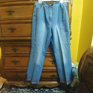 Ashley Stuart 2 piece jeans outfit